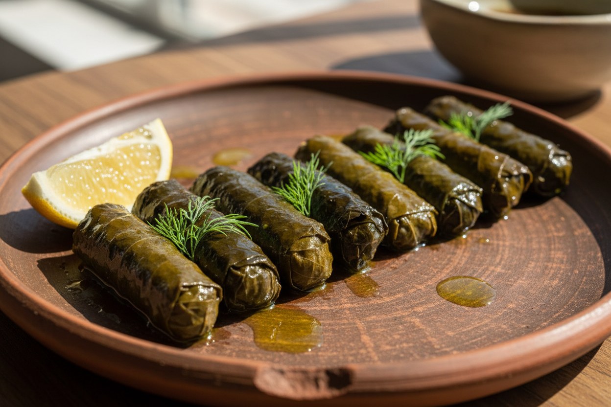 Dolma ustası Fatma Şahin yaprak sararken